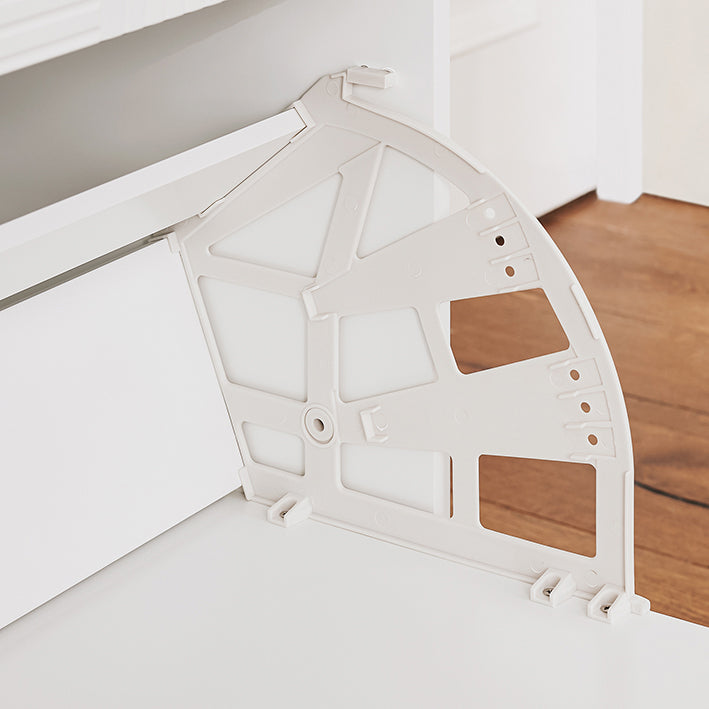 SoBuy | Schuhkipper | Schuhschrank mit 2 Klappen | Schuhkommode | Weiß/Schwarz | FSB95-W