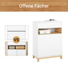 SoBuy | Sideboard | Aufbewahrungsschrank | Flurschrank | Kommode | Küchenschrank | FSB97-WN