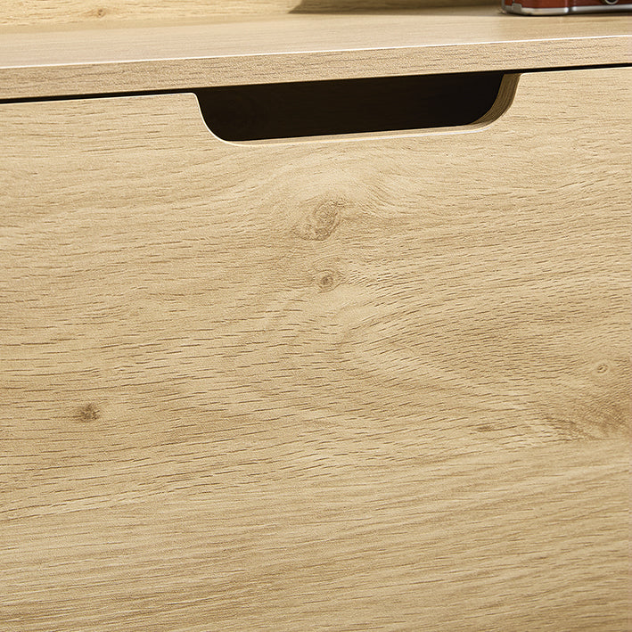 SoBuy | Schuhkipper | Schuhschrank mit 4 Klappen | schmal Schuhregal | Natur | FSR100-N