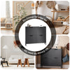 Vorverkauf | SoBuy | Schuhkipper | Schuhschrank mit 4 Klappen | Schuhkommode | Schwarz | FSR100-SCH