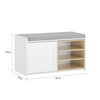 SoBuy | Schuhbank | Sitzbank mit Stauraum | Schuhregal | Garderobenbank | FSR109-WN