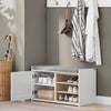 SoBuy | Schuhbank | Sitzbank mit Stauraum | Schuhregal | Garderobenbank | FSR109-WN