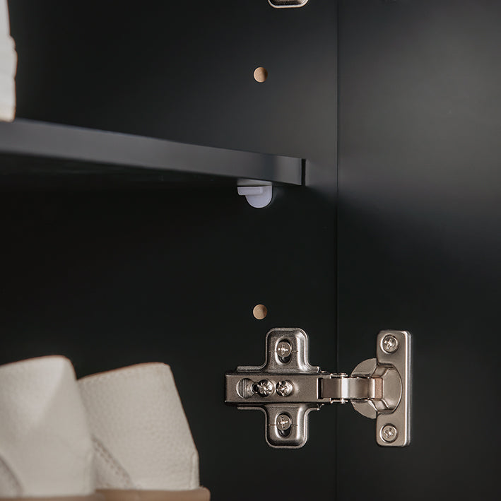 SoBuy | Schuhbank mit Sitzfläche | Garderobenbank | Sitzbank | Dielenbank | Schwarz | FSR117-SCH