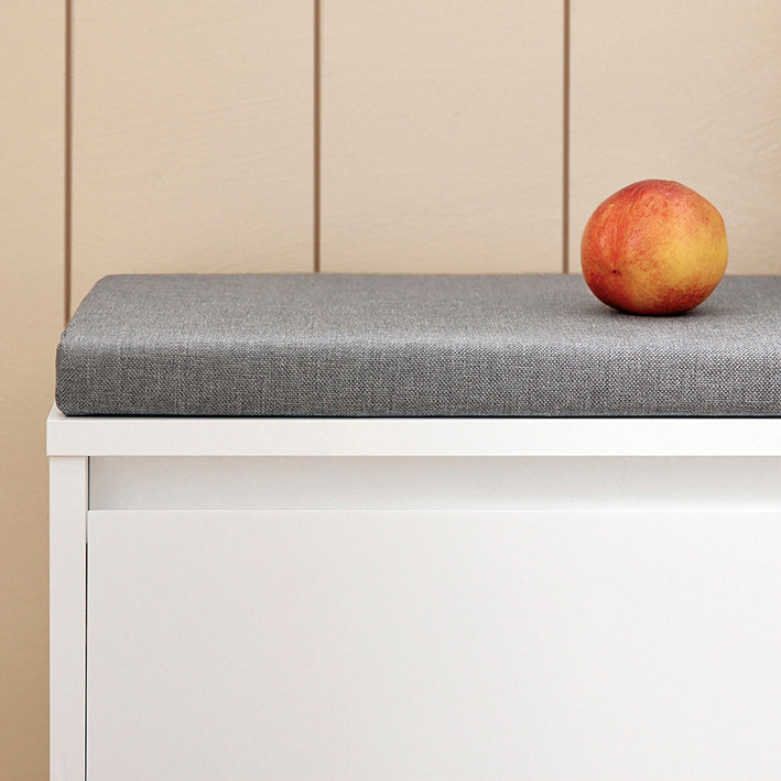 SoBuy | Schuhkipper | Sitzbank mit Stauraum | Garderobenbank Weiß | FSR119-W