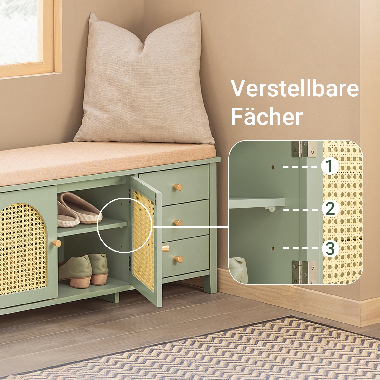 Vorverkauf | SoBuy | Schuhbank | Garderobenbank | Sitzbank | Dielenbank | FSR129-GR