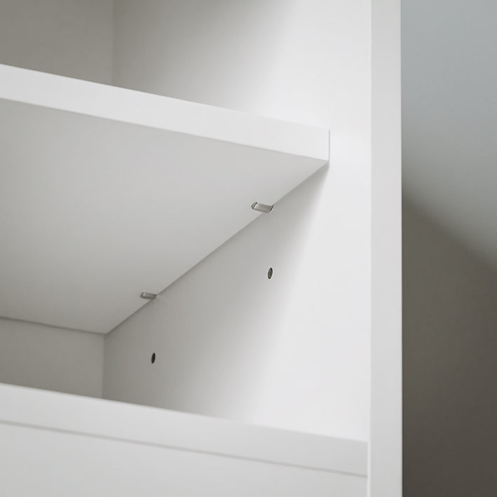 SoBuy | Schuhbank mit Sitzfläche | Schuhregal | Dielenbank mit Schiebetüren | Weiß | FSR153-W