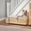 Vorverkauf | SoBuy | Schuhbank mit Sitzfläche | Dielenbank mit Schiebetüren | Schuhschrank | Sitzbank | Natur | FSR154-N
