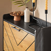 Vorverkauf | SoBuy Schuhkipper mit 3 Klappen Schuhschrank schmal Schwarz-Braun 62x125x24cm FSR164-SCH