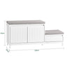 Sobuy | Cloakroom Bench | Sedadlo | Rostlinná lavice | Lavička bot | Schuhregal | FSR128-W
