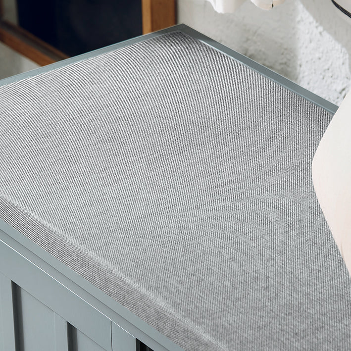 SoBuy | Sitzkommode | Schuhbank mit Sitzfläche | Sitzbank mit 1 Korb | Hellgrau | FSR173-HG