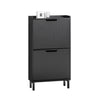 Sobuy | Tipper | Skříň bot s 2 klapkami | Black Shoe Chest of Shoe | FSR78-SCH