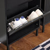 Sobuy | Tipper | Skříň bot s 2 klapkami | Black Shoe Chest of Shoe | FSR78-SCH