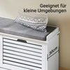 SoBuy | Schuhkipper | Schuhbank mit 2 Klappen | Sitzbank | Sitzkommode Weiß | FSR184-W