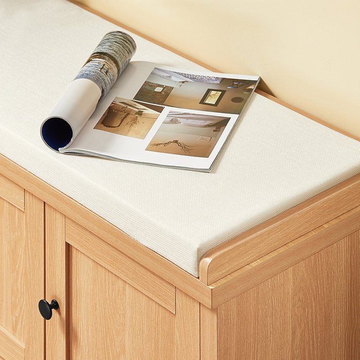 SoBuy | Schuhbank mit Sitzfläche | Garderobenbank | Sitzbank | Dielenbank | Natur| FSR188-N