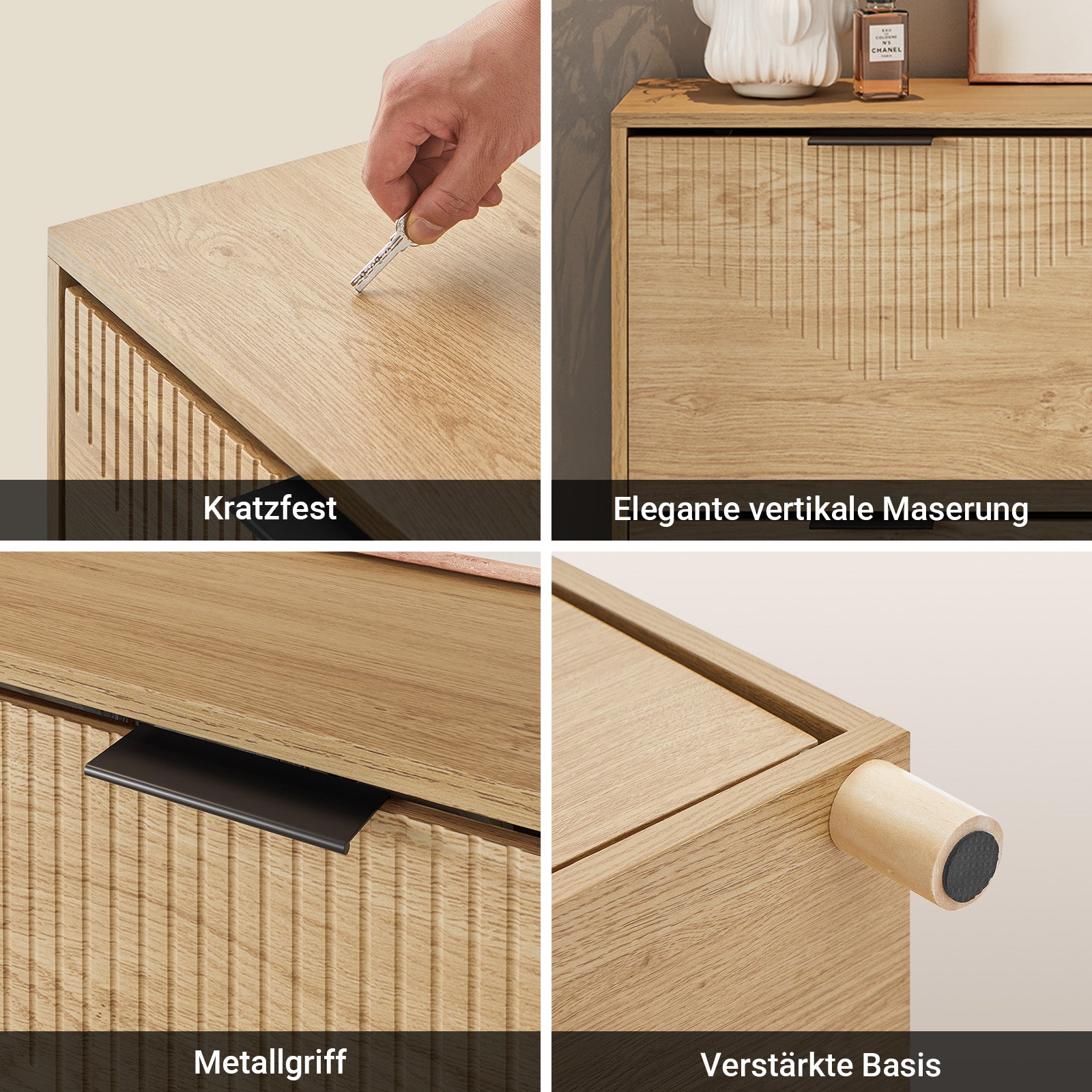 SoBuy schuhschrank schmal 24cm breit Farbe Holz Maße 100x24x83cm FSR214-N