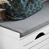 SoBuy | Schuhkipper | Schuhbank mit Schuhfach | Landhausstil Weiß | FSR62-W