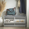 SoBuy | Schuhkipper | Schuhbank mit Schuhfach | Landhausstil Weiß | FSR62-W