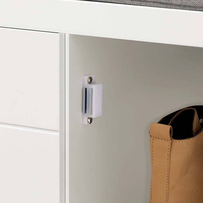 SoBuy | Sitzkommode | Sitzbank mit Sitzfläche | Schuhtruhe | Schuhschrank | Weiß | FSR63-II-W