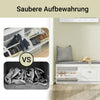 SoBuy | Schuhkipper | Schuhbank mit Schuhfach | Landhausstil Weiß | FSR64-W
