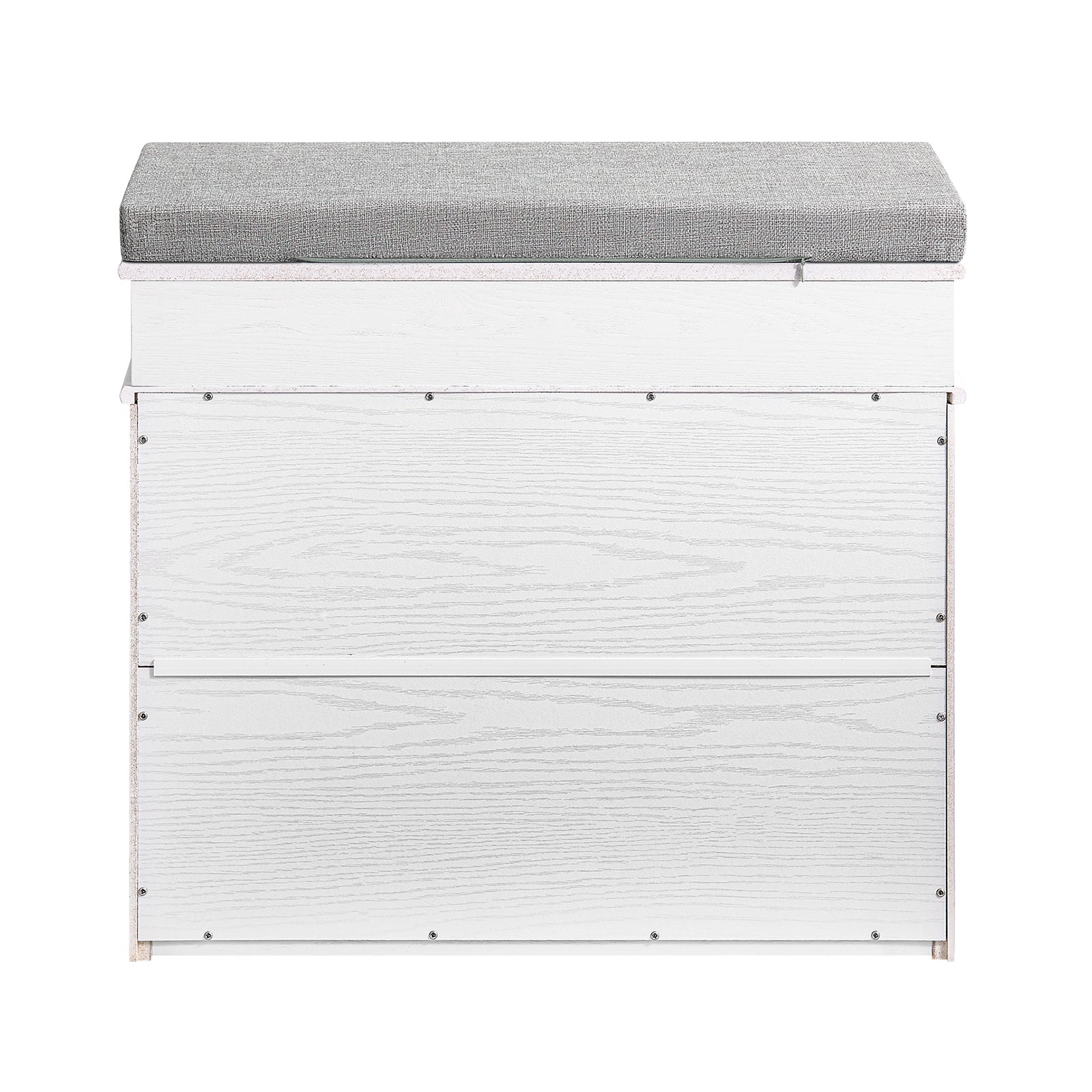 Vorverkauf | SoBuy | Schuhkipper | Schuhbank mit Klappe | Schuhschrank Weiß Vintage | FSR82-K-WG