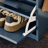 Vorverkauf | SoBuy | Schuhkipper | Schuhschrank mit Klappe | Sitzbank | Schuhkommode | Schuhbank Blau | FSR82-L-B