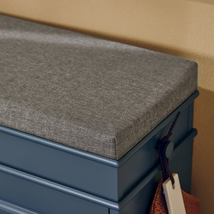 SoBuy | Schuhkipper | Schuhschrank mit Klappe | Sitzbank | Blau | FSR82-L-B