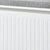 SoBuy | Schuhkipper | Schuhbank mit Schuhfach | Sitzbank Weiß | FSR98-L-W