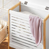 Sobuy | Bičování hrudníku | Sběratel prádla | Košík na prádlo Natural-White | FSS66-WN