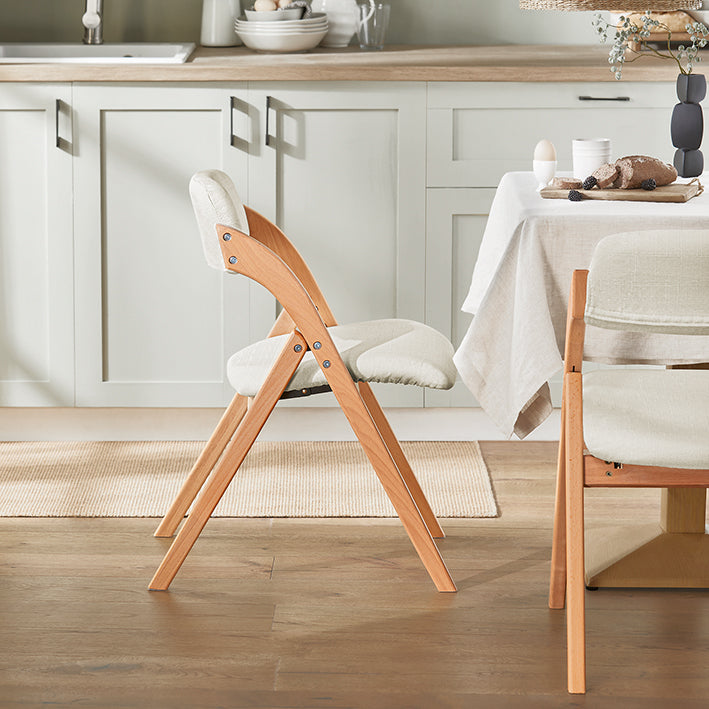 SoBuy | Klappstuhl | Küchenstuh l Schreibtischstuhl | Weiß | FST92-W