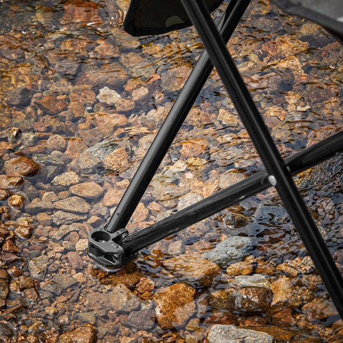 SoBuy | Campingstuhl | Angelstuhl mit Tragetasche | Faltstuhl | Klappstuhl | Tarnfarbe | FST96-TN