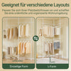 SoBuy | Teleskop Kleiderstange | Kleiderstangen System | Regalsystem | KLS03-II-W