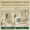 SoBuy | Teleskop Kleiderstange | Kleiderstangen System | Regalsystem | Hellgrau | KLS04-II-HG