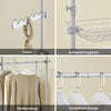 SoBuy | Teleskop Kleiderstange | Kleiderstangen System | Regalsystem | Hellgrau | KLS04-II-HG