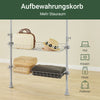SoBuy | Teleskop Kleiderstange | Kleiderstangen System | Regalsystem | Hellgrau | KLS04-II-HG