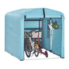SoBuy | Foliengerätehaus | Fahrradgarage wetterfest Geräteschuppen | Blau 159x165x219cm KLS11-L-BL