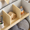 SoBuy | Kinderbücherregal | Spielzeugtruhe | Aufbewahrungsregal Kinderzimmer | Grau/Natur | KMB105-HG