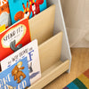 Vorverkauf | SoBuy | Kinderbücherregal | Zeitungsständer | Aufbewahrungsregal für Kinder | Grau/Natur | KMB106-HG