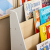 Vorverkauf | SoBuy | Kinderbücherregal | Zeitungsständer | Aufbewahrungsregal für Kinder | Grau/Natur | KMB106-HG