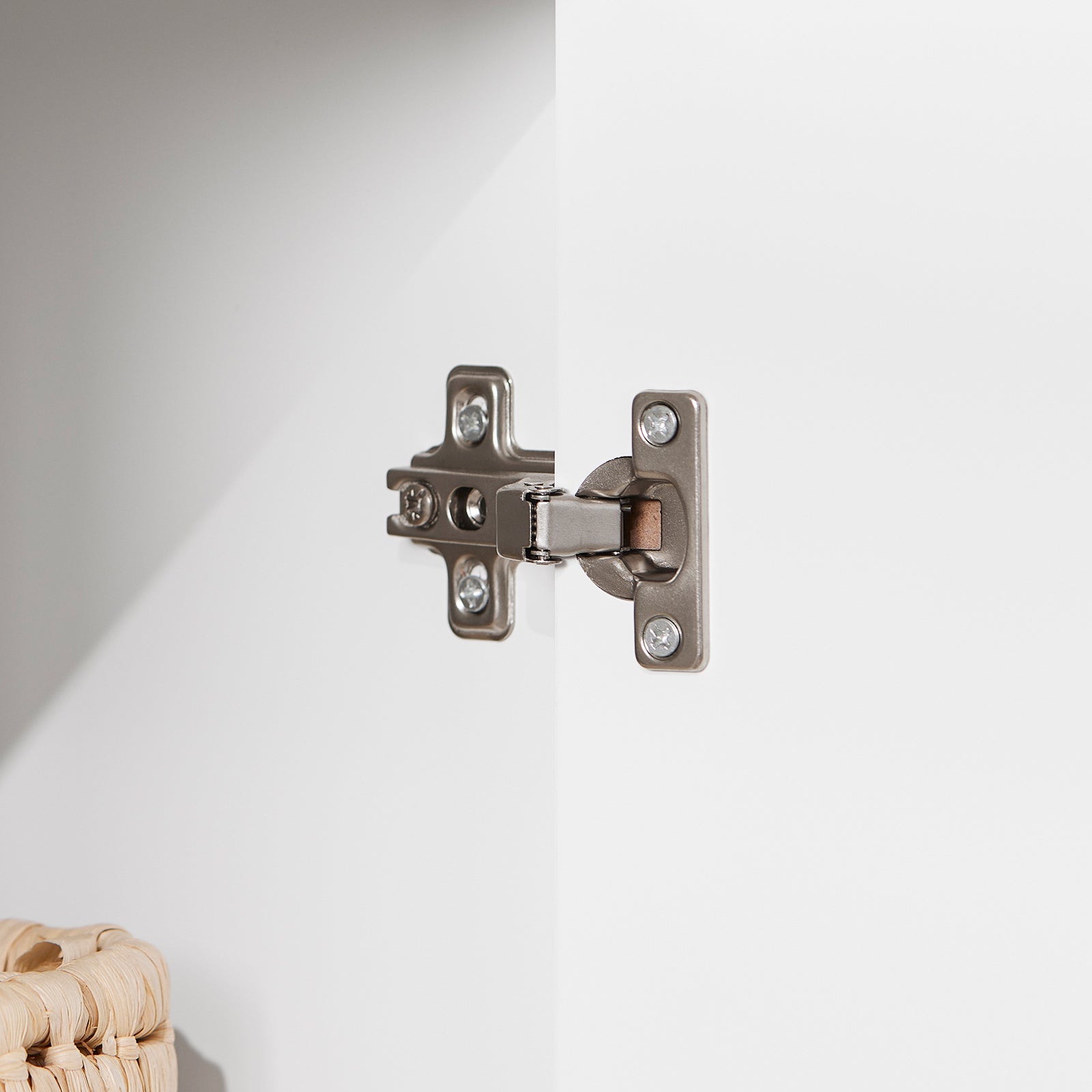 SoBuy | Kindergarderobe | Kleiderschrank Kinder | Kleiderständer mit Tür | Weiß | KMB110-W