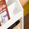 SoBuy | Kinderregal | Bücherregal | Aufbewahrungsregal für Kinder | Standregal Weiß | KMB115-W