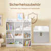 SoBuy | Kinder Bücherregal für Kinder | mit 9 offenen Fächern | Weiß | 95x105x34cm | KMB120-W