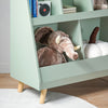 SoBuy | Kinderregal mit 5 Fächern | Bücherregal | Aufbewahrungsregal für Kinder | Grün | KMB19-GR