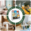 SoBuy | Kinderbücherregal | Zeitungsständer | Aufbewahrungsregal für Kinder | KMB32-W