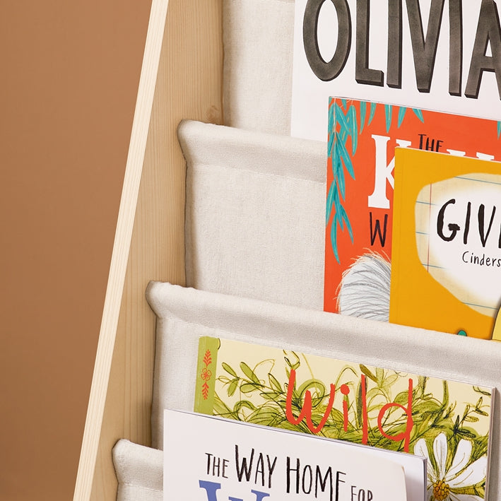 SoBuy | Kinderbücherregal | Zeitungsständer | für Kinder | Natur | KMB50-N