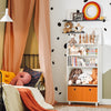 SoBuy | Kinderregal mit Boxen | Spielzeugregal | Bücherregal für Kinder | KMB68-W