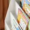 SoBuy | Kinderregal mit Boxen | Bücherregal | Spielzeugregal | Weiß | KMB69-W