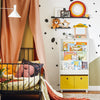 SoBuy | Kinderregal mit Boxen | Bücherregal | Spielzeugregal | Weiß | KMB69-W