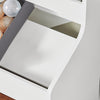 SoBuy | Kinderregal mit 2 Stoffboxen | Bücherregal | Spielzeugtruhe mit Rollen | KMB71-W