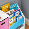 SoBuy | Kinderregal | Bücherregal Kinder | Spielzeugregal | Weiß-Blau&Rosa | KMB76-F