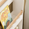 SoBuy | Kinderregal | Bücherregal | Wandregal | Aufbewahrungsregal mit 3 Ablagen | Weiß | KMB77-W